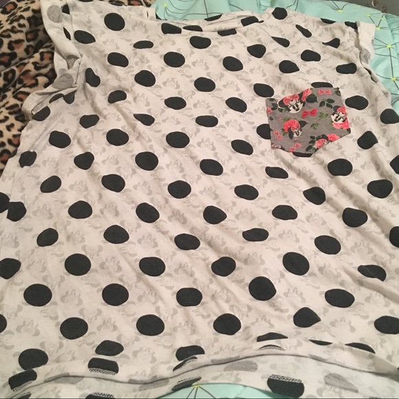 Disney Tops - Polka Dot Minnie Mouse Top